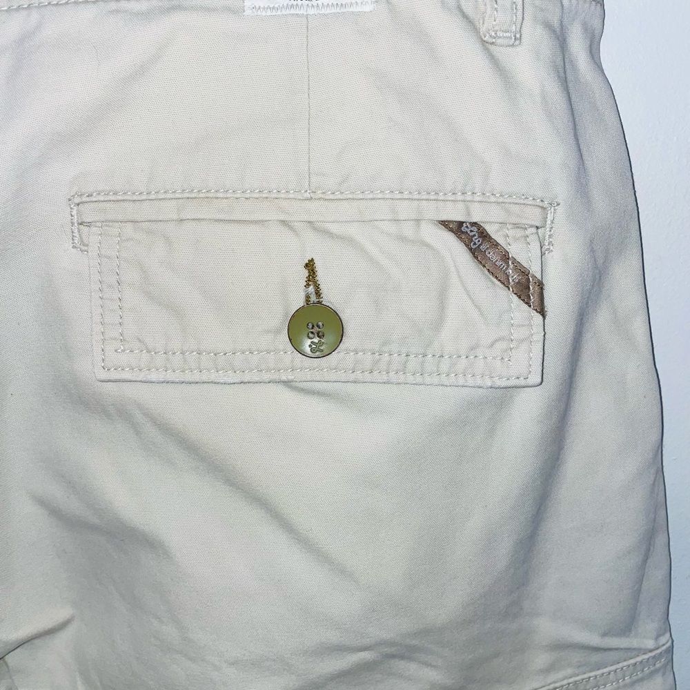 LRG roots generation mens khaki cargo pocket shorts sz 36 - Picture 7 of 9